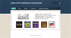 Desktop Screenshot of lauralittletheatricals.com