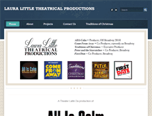 Tablet Screenshot of lauralittletheatricals.com